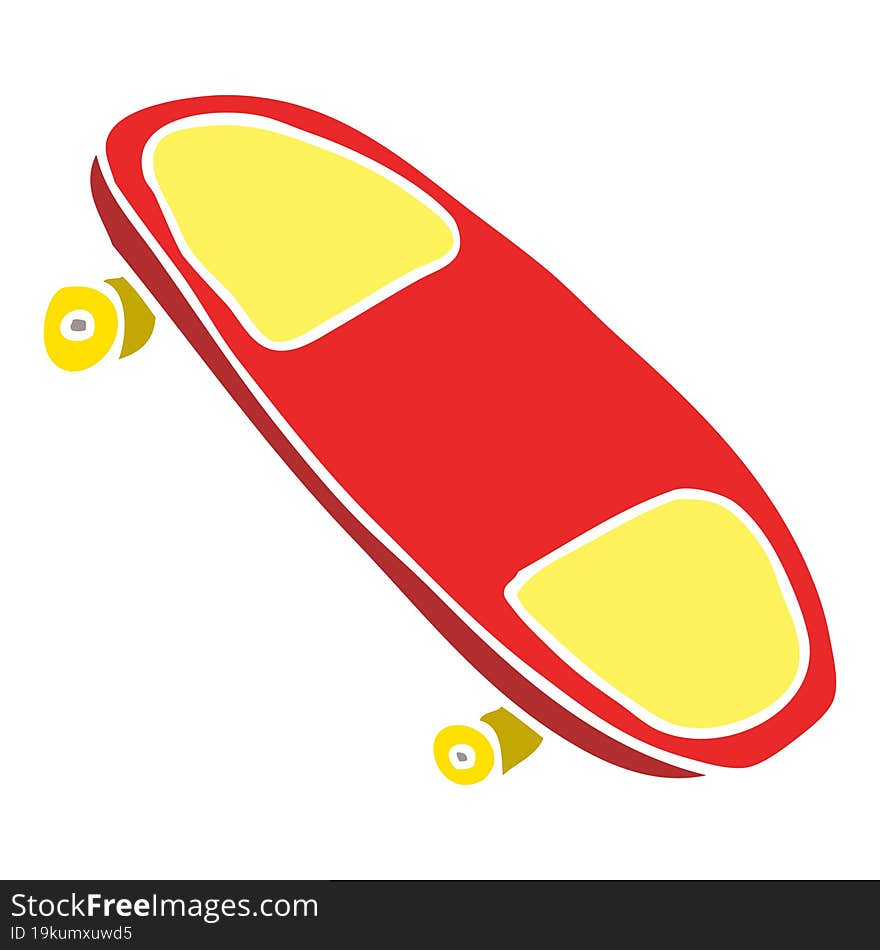 cartoon doodle skateboard