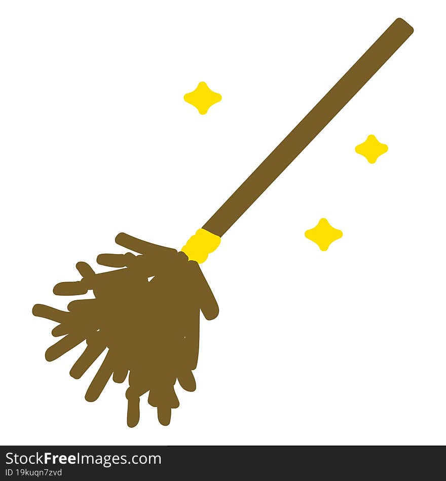 magic broomstick sweeping