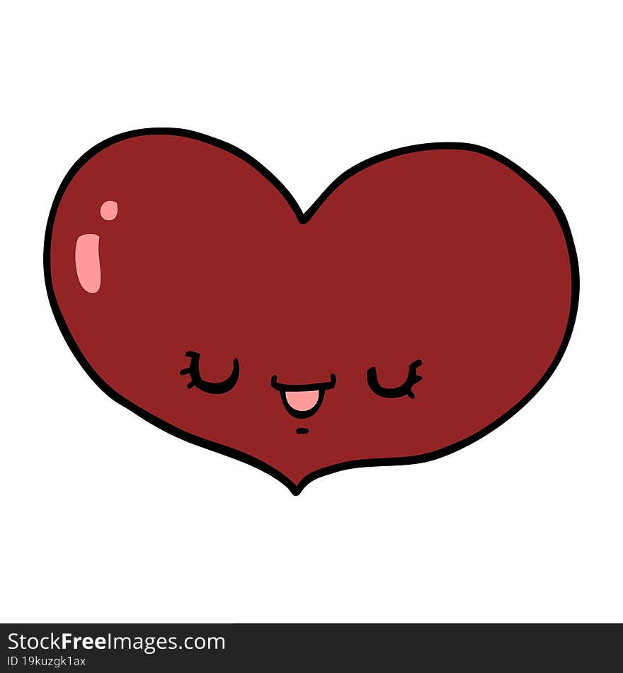 Cartoon Love Heart Character