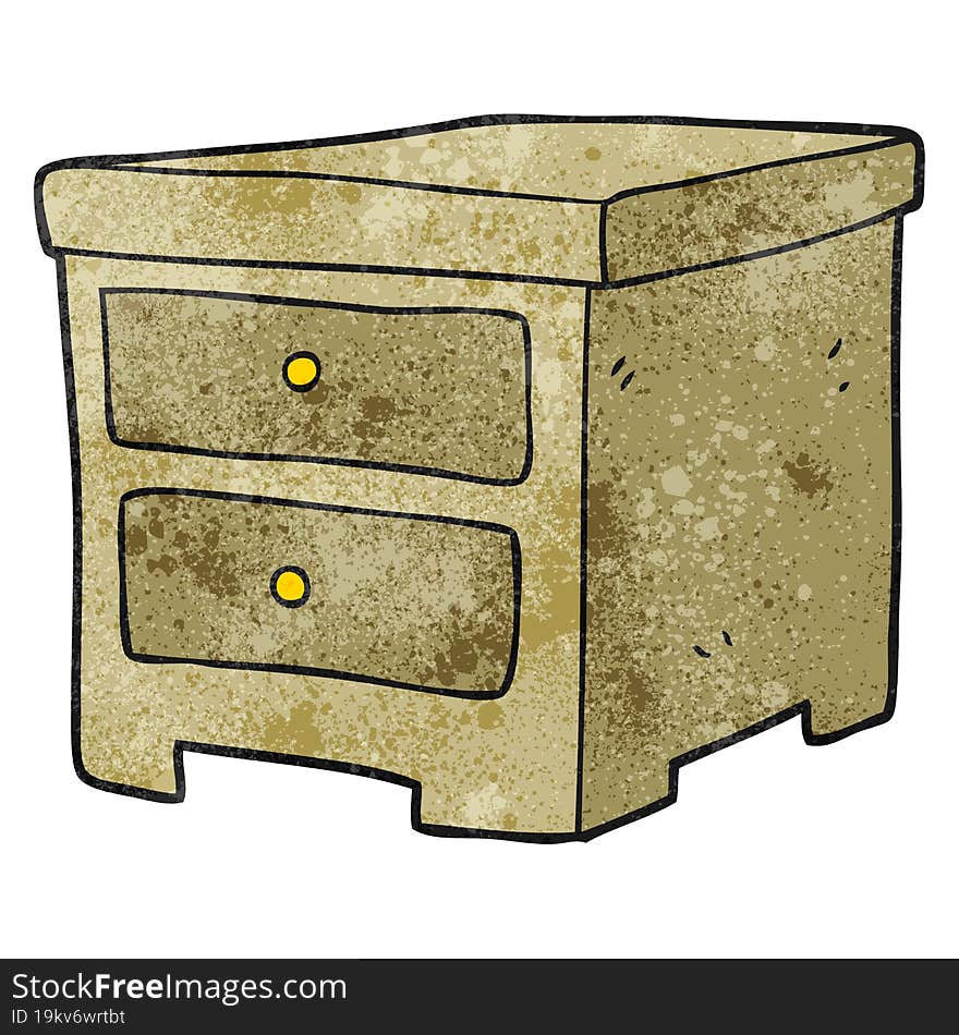 textured cartoon chest of drawers