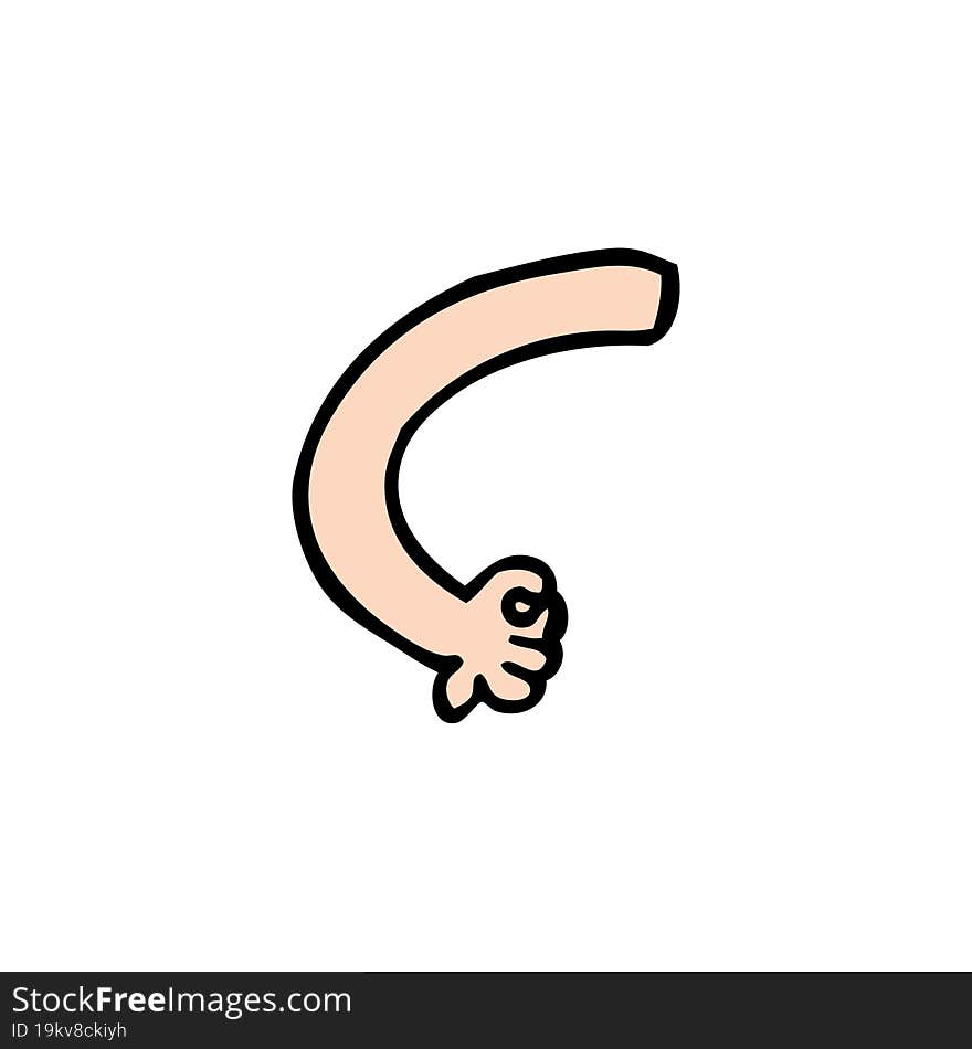 cartoon arm