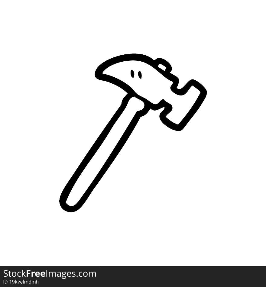 cartoon hammer. cartoon hammer