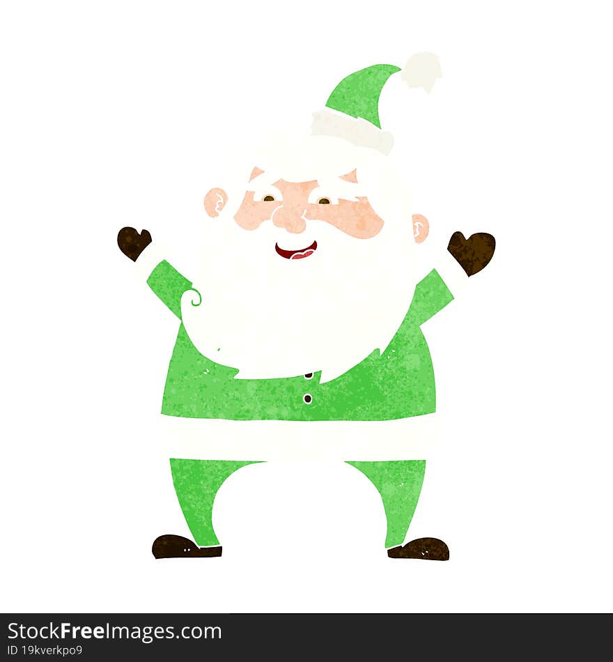 jolly santa cartoon