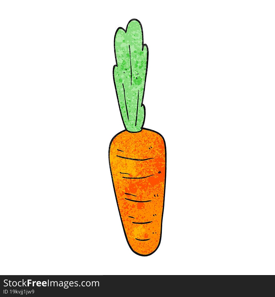 textured cartoon carrot