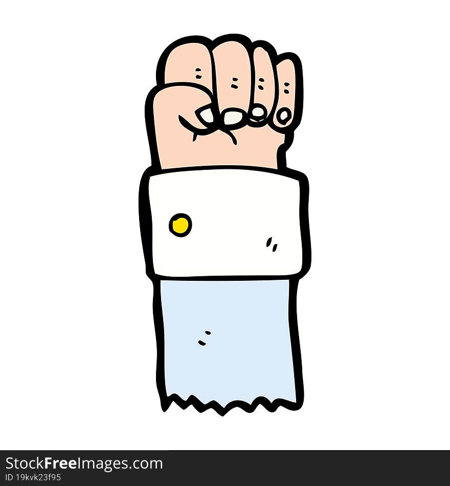 Cartoon Raised Fist