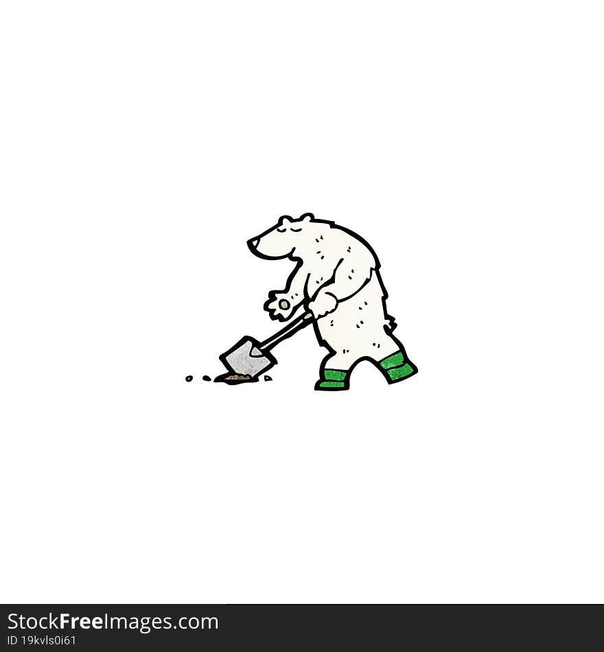 cartoon polar bear