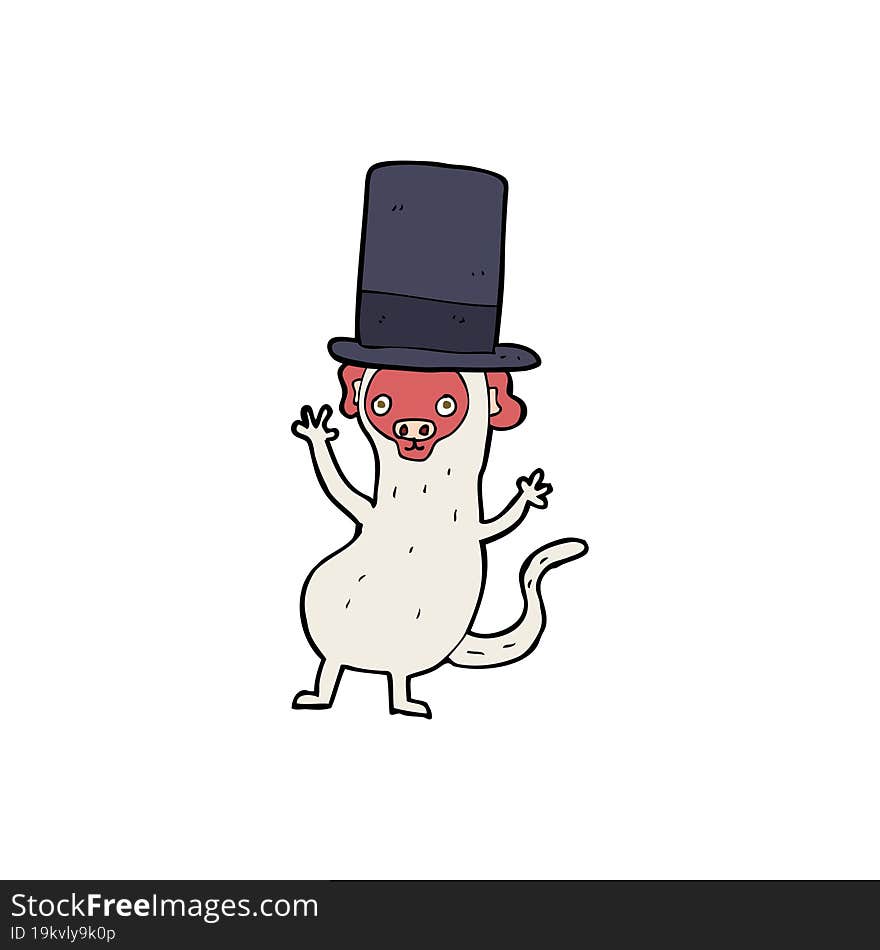 cartoon monkey in top hat