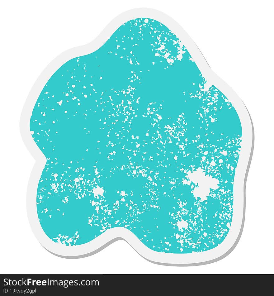 expressive shape blob grunge sticker