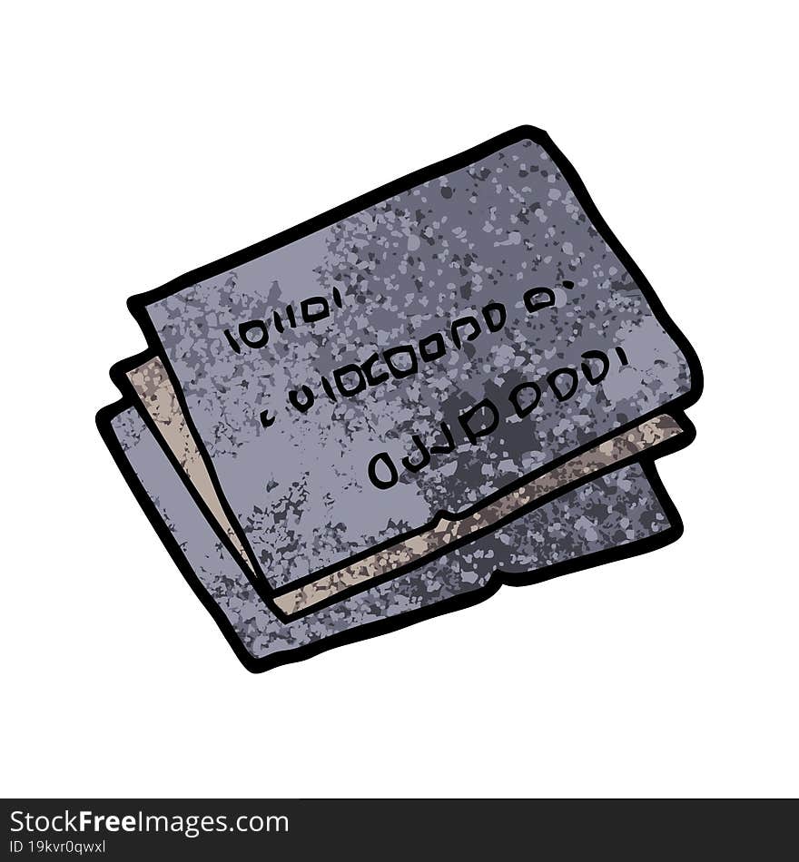 old credit cards cartoon. old credit cards cartoon