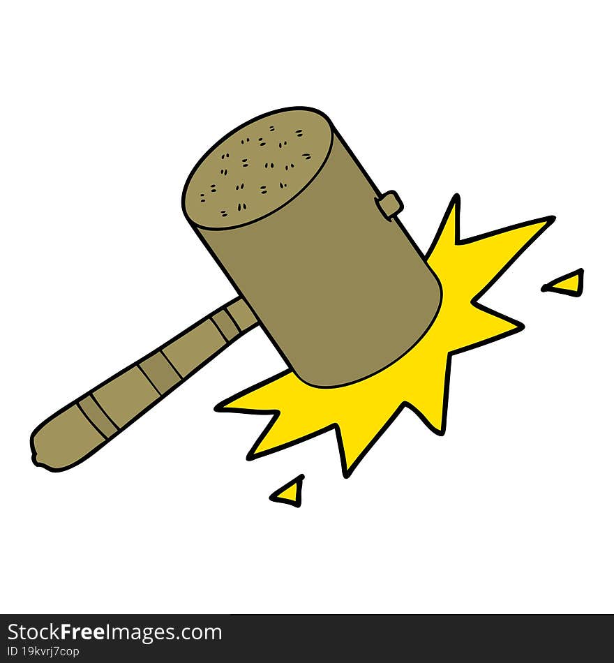 cartoon banging gavel. cartoon banging gavel