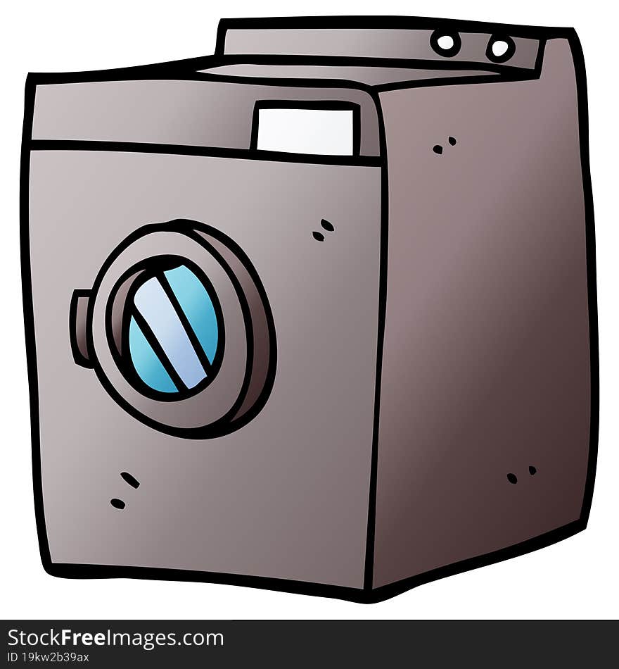 cartoon doodle tumble dryer