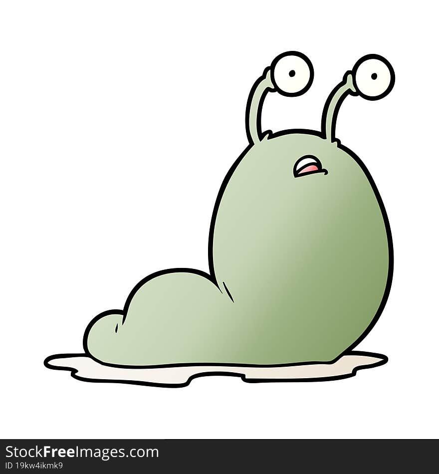 cartoon slug. cartoon slug