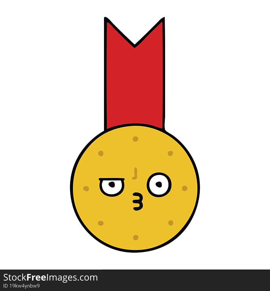 Cute Cartoon Gold Medal