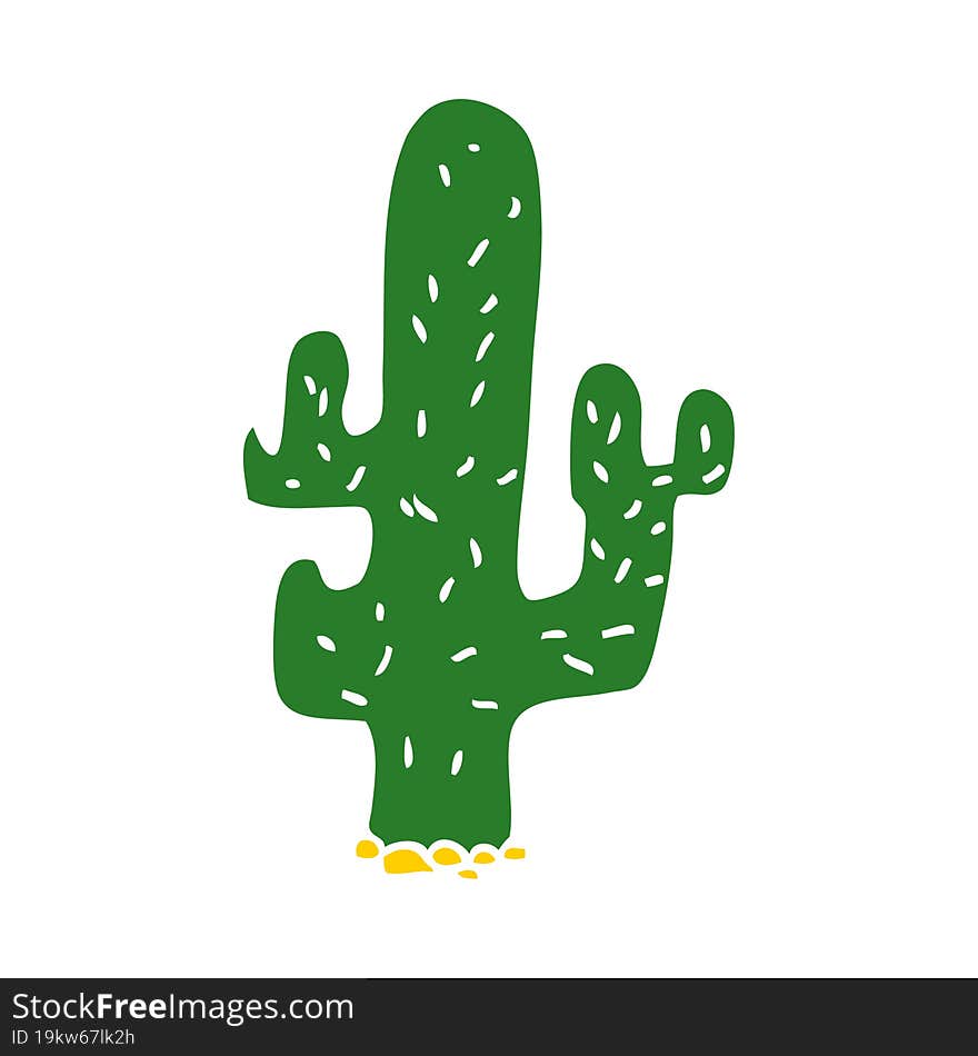 Cartoon Doodle Cactus