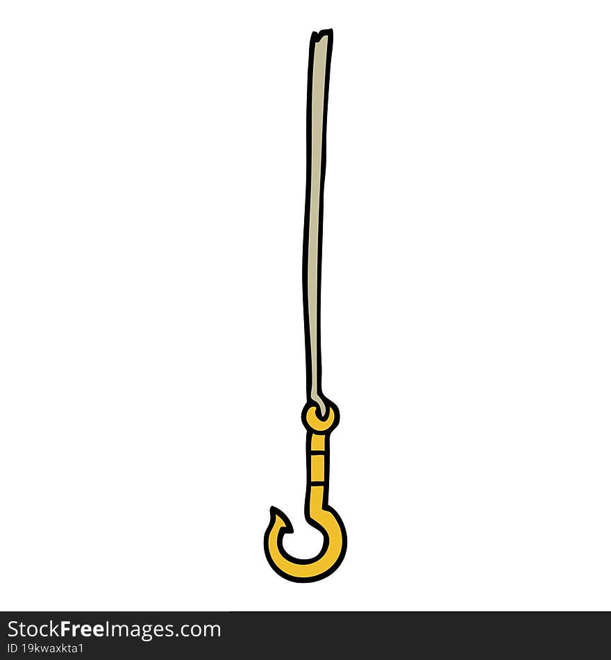 cartoon doodle hook