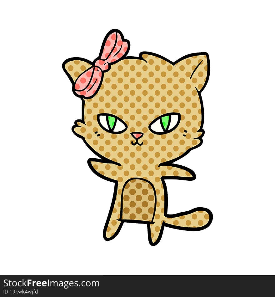 cute cartoon cat. cute cartoon cat