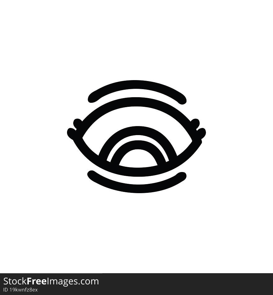 staring eye icon symbol