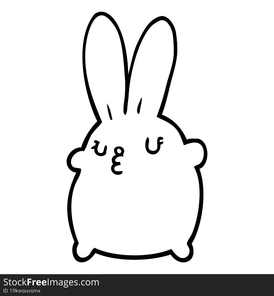 cute cartoon rabbit