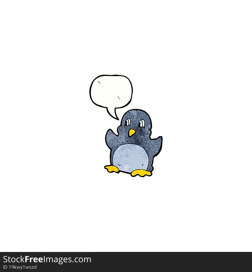 cartoon penguin