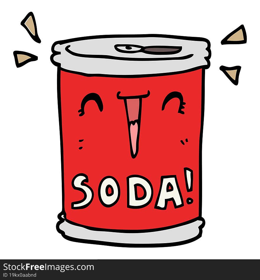 cartoon soda can