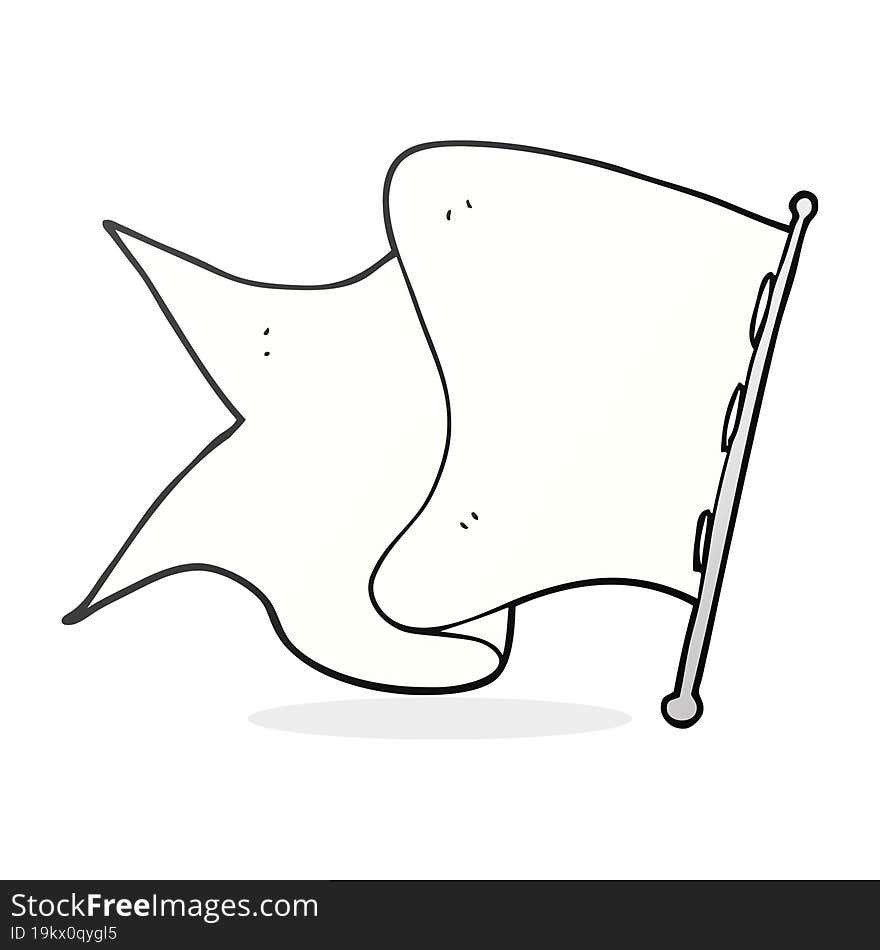 cartoon white flag