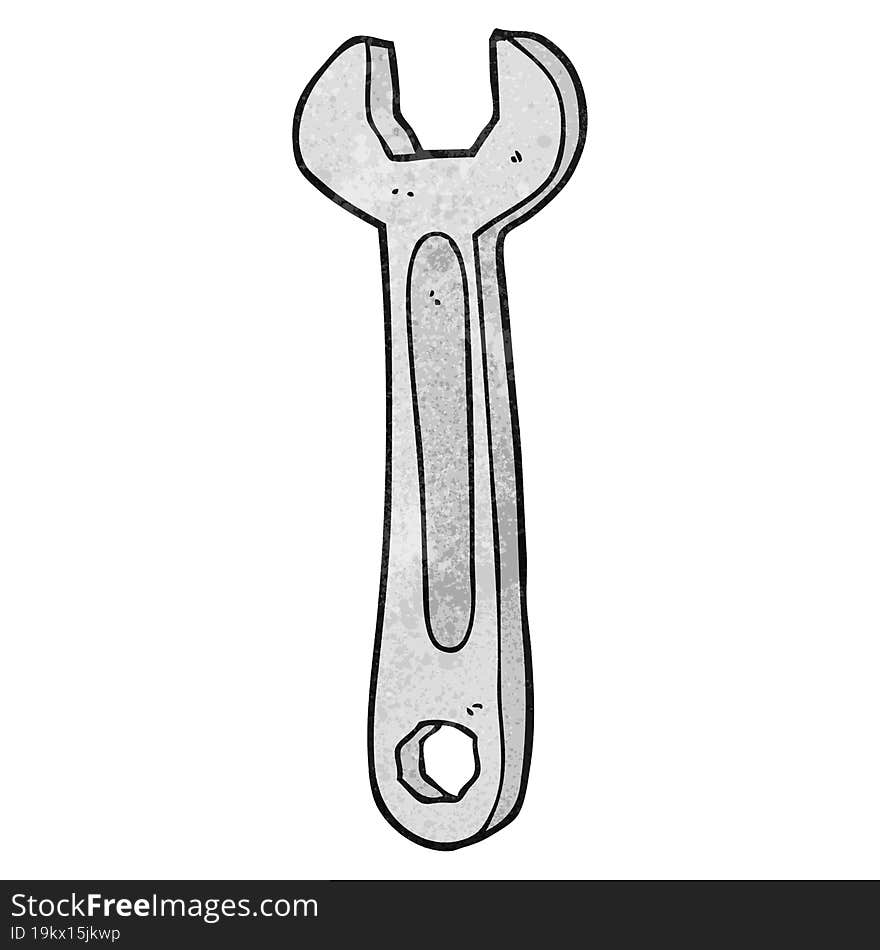 textured cartoon spanner