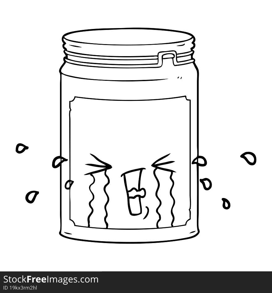 cartoon glass jar. cartoon glass jar