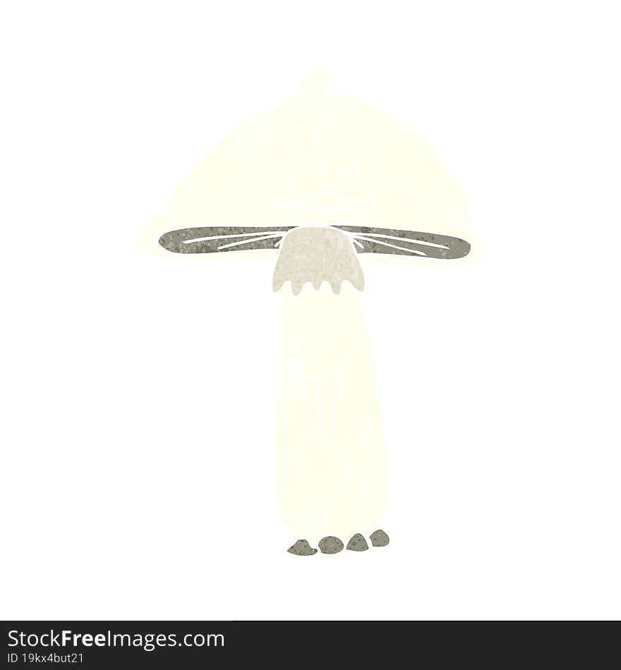 Retro Cartoon Mushroom