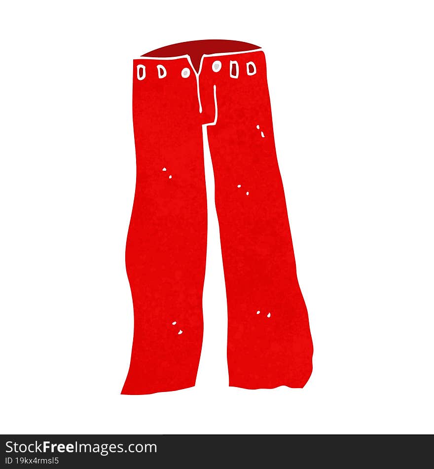 Cartoon Red Pants