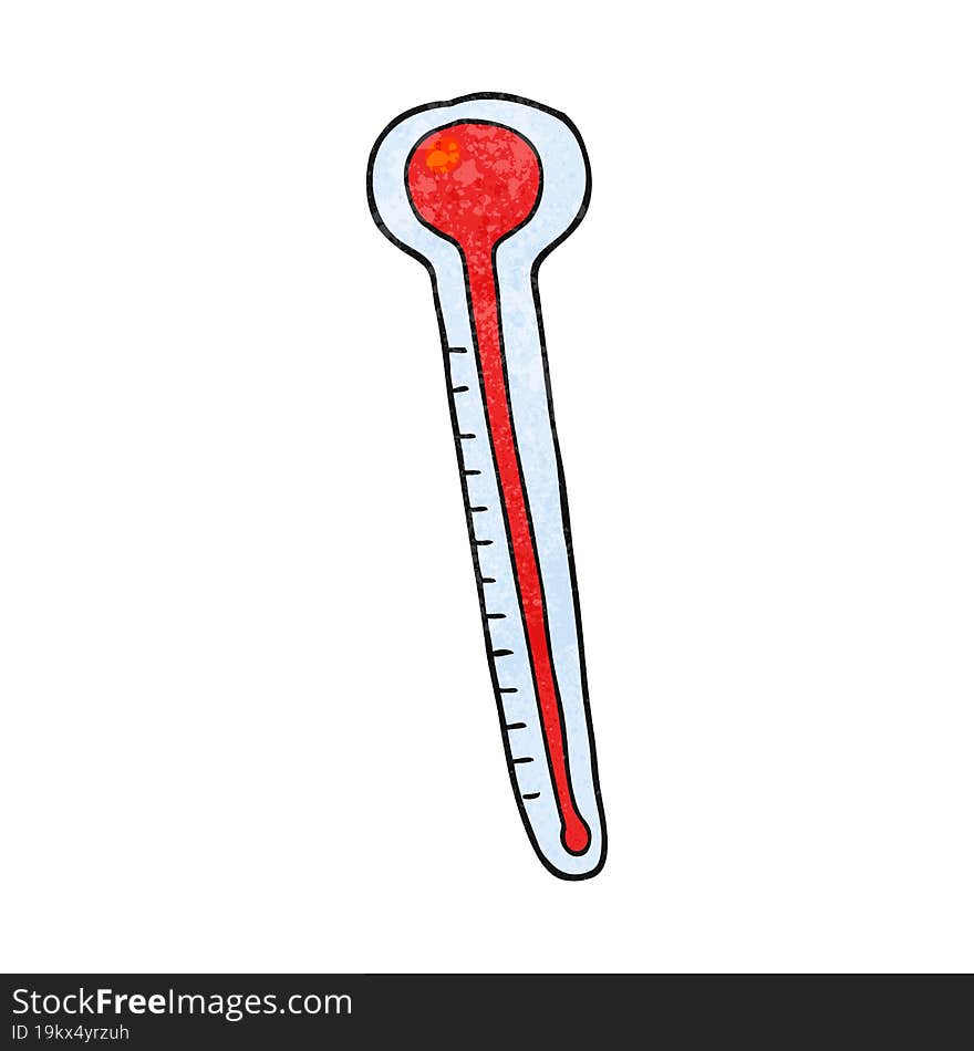 Textured Cartoon Thermometer