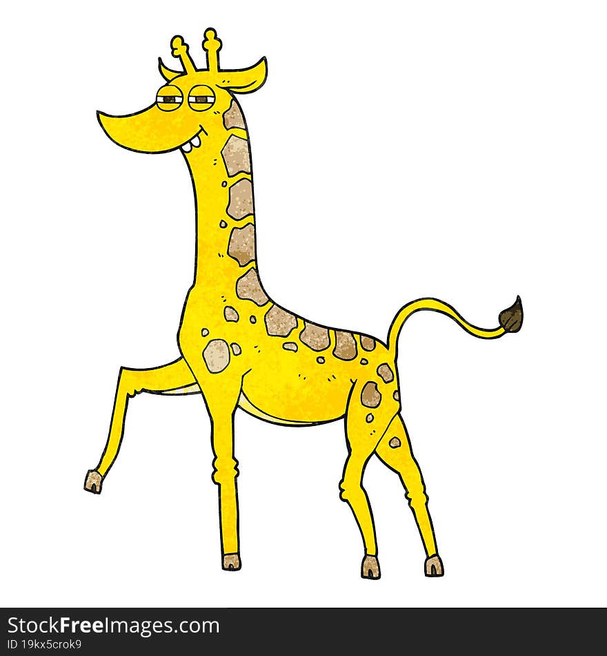 textured cartoon giraffe