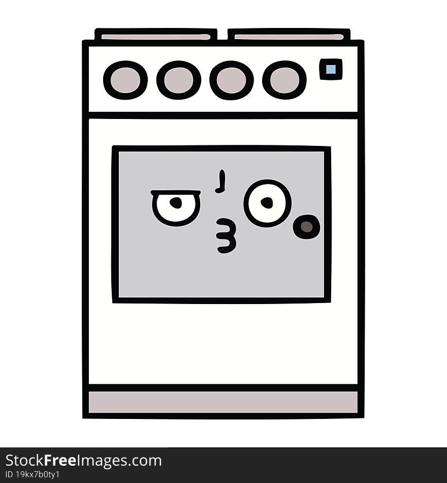 cute cartoon kitchen oven