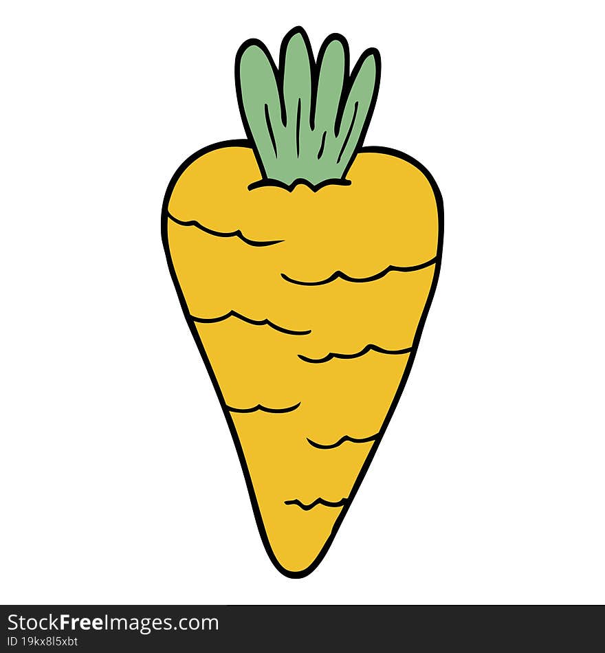 cartoon doodle carrot