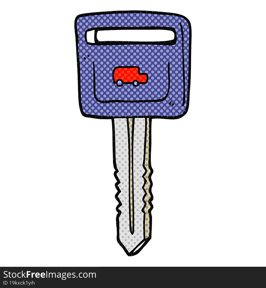 cartoon car key