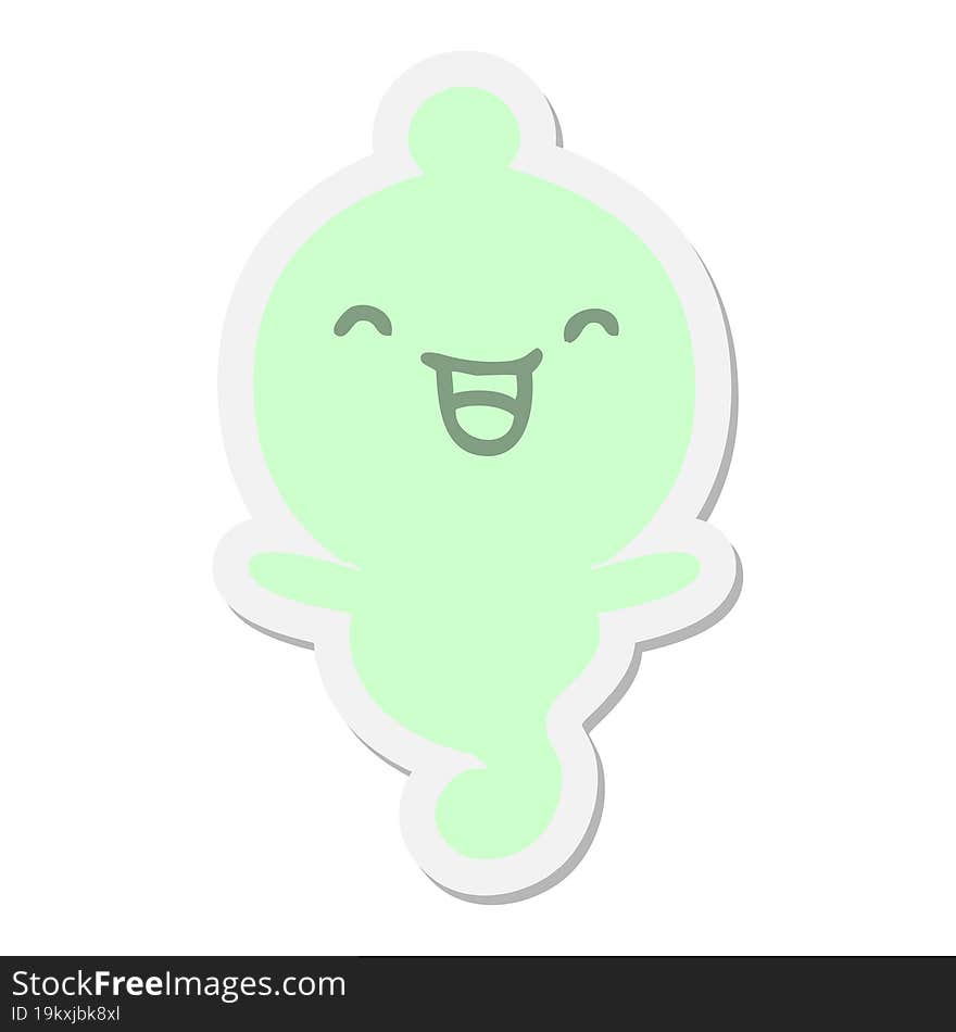 cute halloween ghost sticker