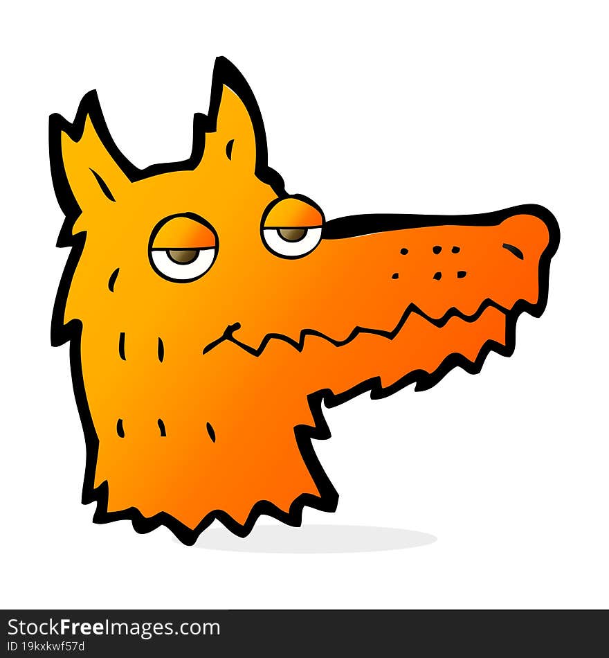 cartoon fox head