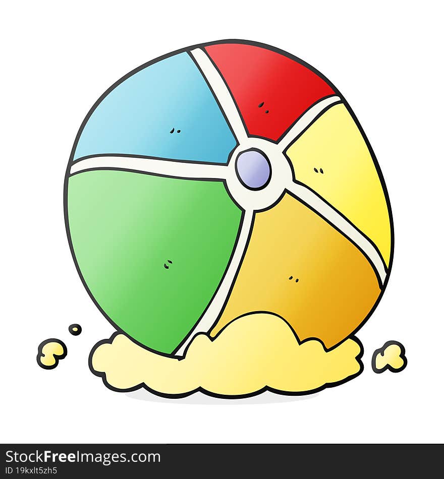 cartoon beach ball