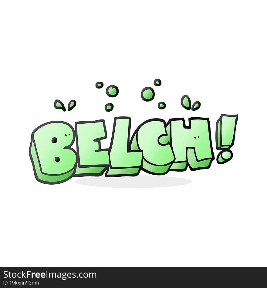 cartoon belch text