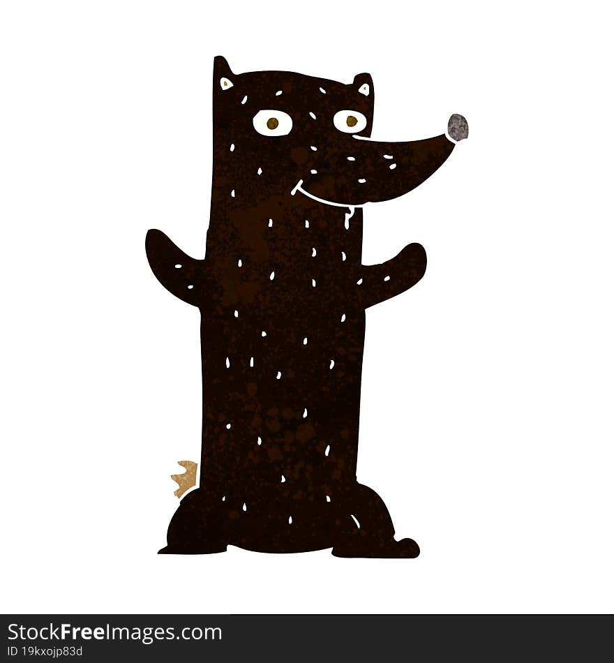 Cartoon Black Bear