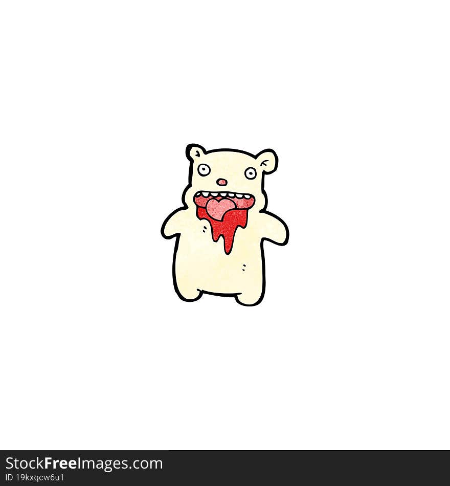 cartoon little polar bear