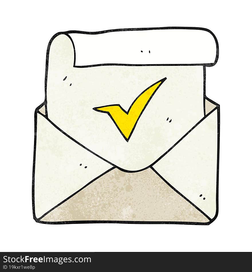 textured cartoon positive letter