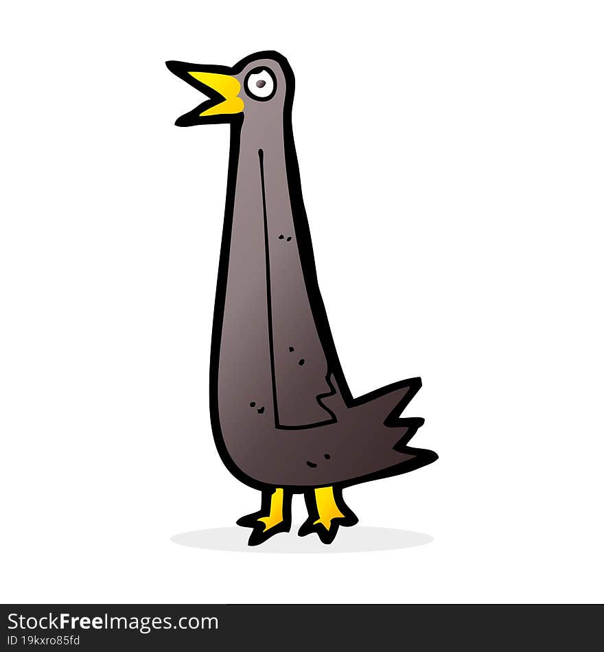 funny cartoon bird