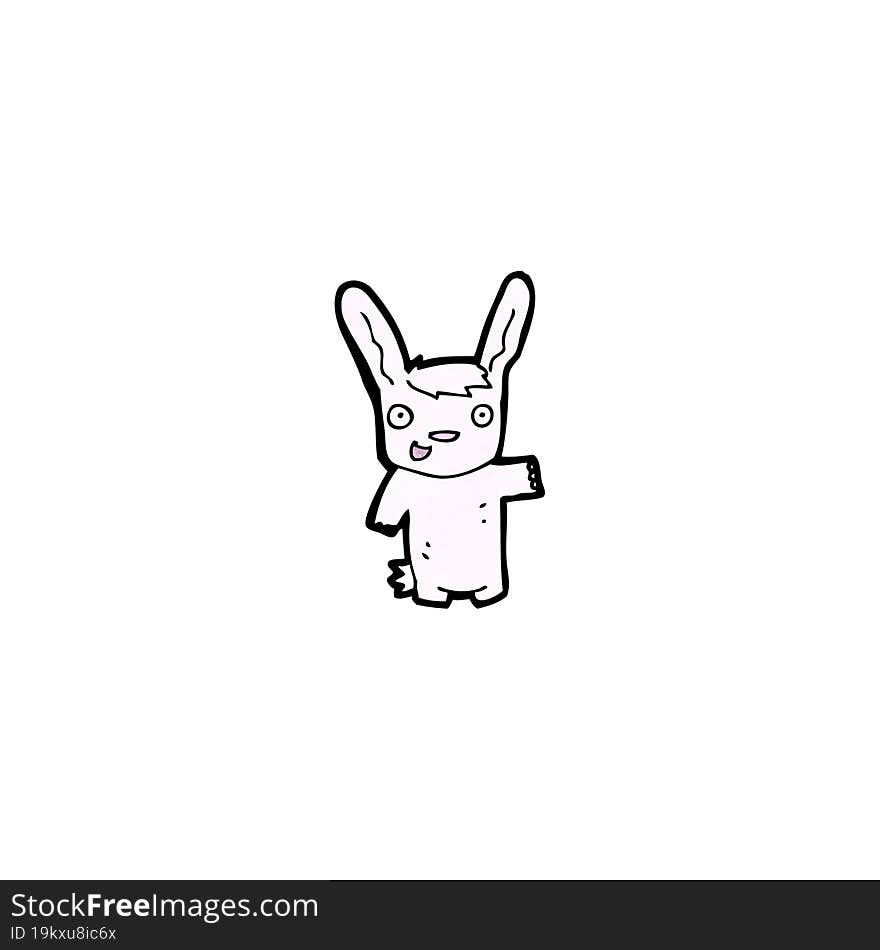 cartoon pink rabbit