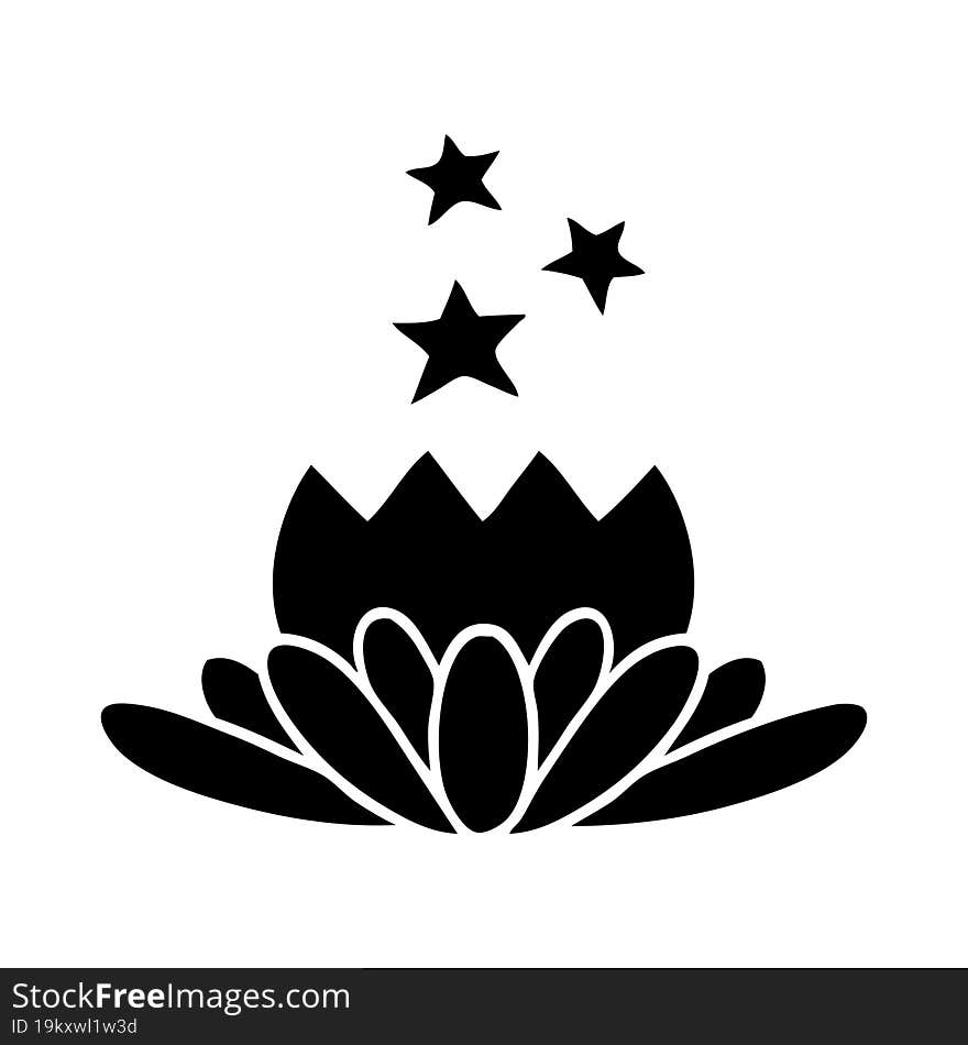 Flat Symbol Flower