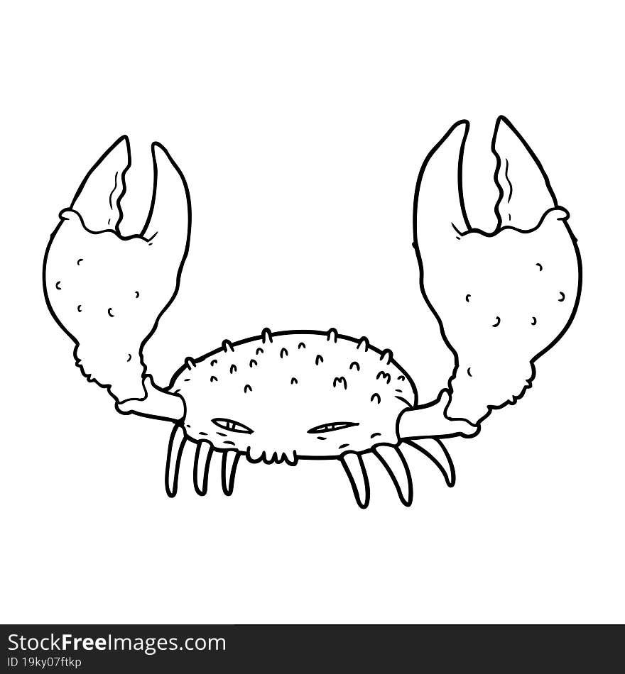 cartoon crab. cartoon crab