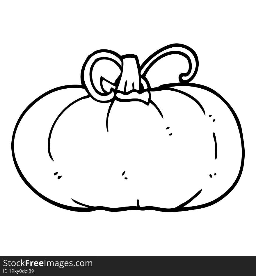 line drawing cartoon winter squash