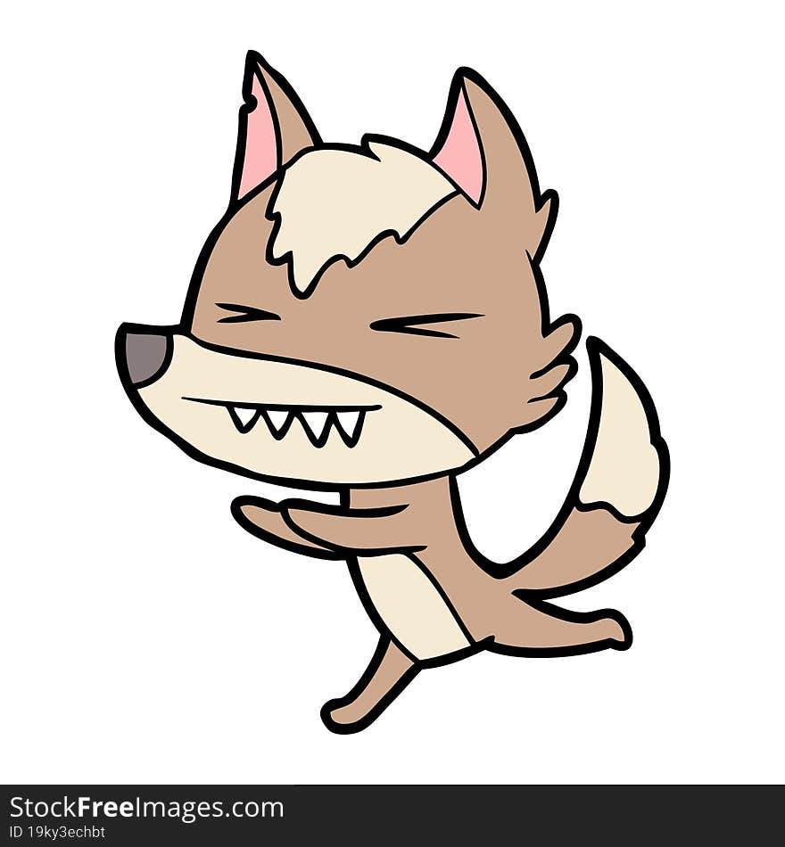 angry wolf running. angry wolf running