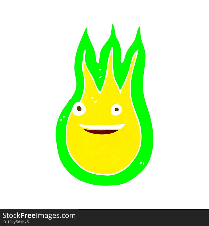 cartoon friendly fireball