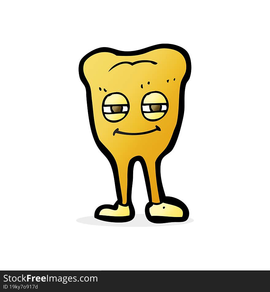 cartoon smiling tooth