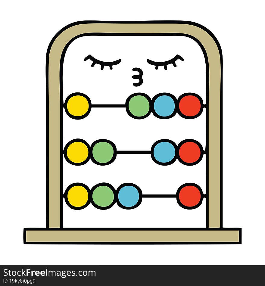 cute cartoon abacus